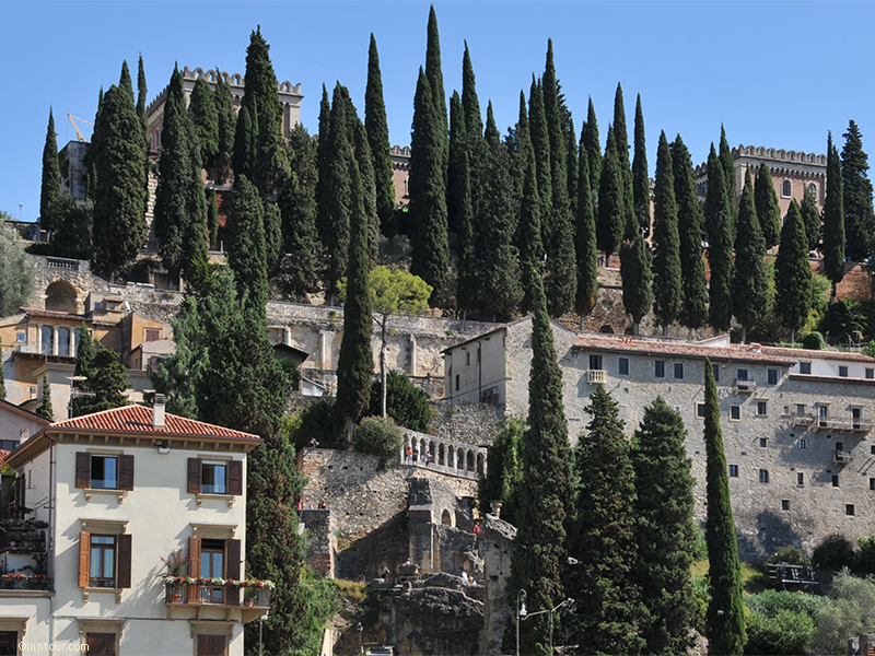 Teatro Romano di Verona, ancient Roman theater Adige Cycle Path Cycling tour from Nauders to Verona